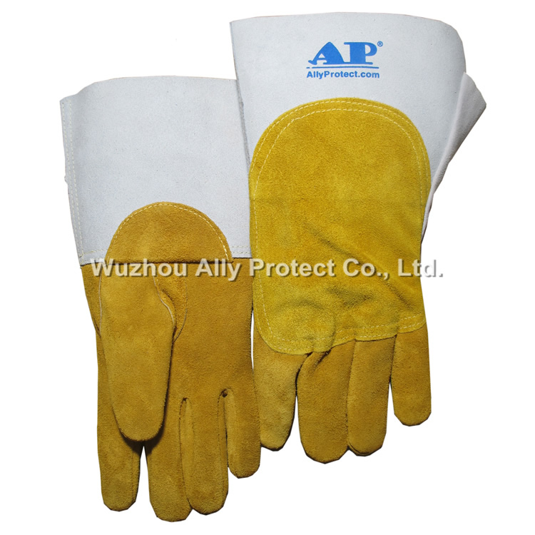 AP-1105 Yellow Cowhide Length TIG Gloves