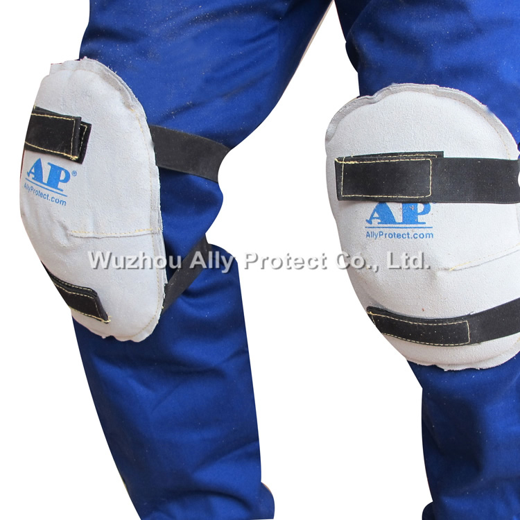 AP-6650 Split Couhide Leather Knee Pads